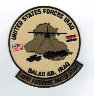 PATCH USAF JOINT AIRBORNE BATTLE STAFF BALAD, AB, IRAQ US FORCES IN