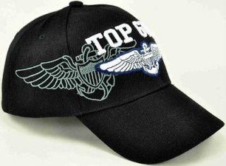 WHOLESALE NEW! US AIR FORCE TOP GUN CAP HAT BLACK