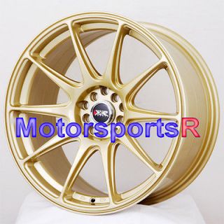 XXR 527 Gold Concave Rims Wheels ET +35 08 Acura TL 13 TSX Scion FRS