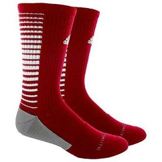adidas Team Speed Vertical Crew Socks University Red/White Size X