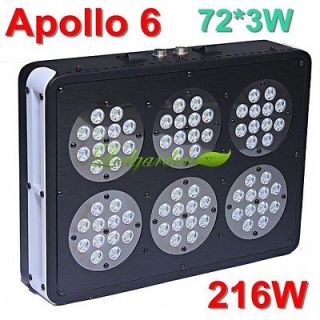 Adjustable Apollo 6 Optical Lens 216W 72*3W LED Aquarium Hydro Plant