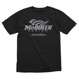 Troy Lee Designs TLD Steve McQueen Racing Black Basic Fit Tee T Shirt