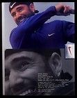 1996 Andre Agassi tennis photos Nike shirts vintage print ad