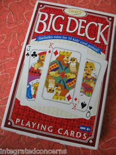 DECK 4x7 Playing Cards Age 4 to Adult   Includes rules for 15 games