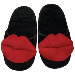 Plush Kiss Slippers Size 6 7 8 Novelty Gift Men Women Valentines