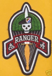 75 Airborne Ranger Regt Inf Hooah Pocket Military Patch