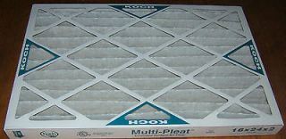 KOCH Pleated Furnace AC Air Conditioner Filters 16x24x2 Multi Pleat