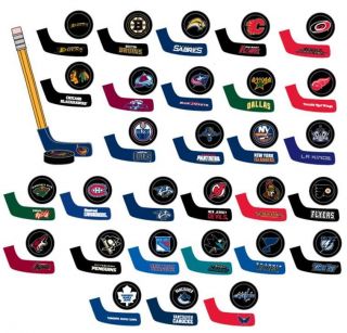 NHL TABLE HOCKEY   30 TEAMS   PUCK AND BLADE FOR EACH TEAM