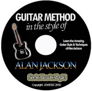 Alan Jackson Guitar Tab Software Lesson CD + BONUSES