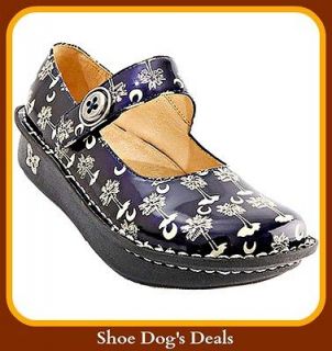 SALE* ALEGRIA Paloma Patent Navy sizes in drop down tab
