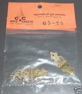 New old stock from the 70s ~ Small Hinges for Arts & Crafts Projects