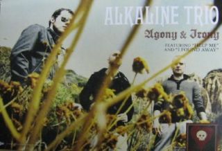 Alkaline Trio Agony & Irony double sided promo poster