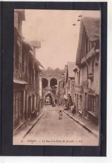 FRANCE  DINAN, La Rue et la Porte de Jerzual. LL No. 45. Mailed 1907