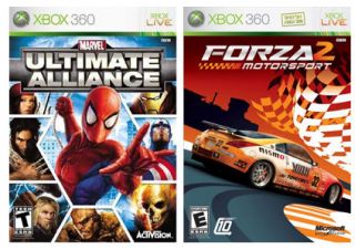Xbox 360 Marvel Ultimate Alliance, Forza Motorsport 2 UNUSED CODE