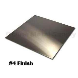 304 Brushed Stainless Steel Sheet .024 x 24 x 48   #4 Polish