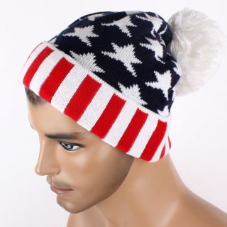 american flag winter hat