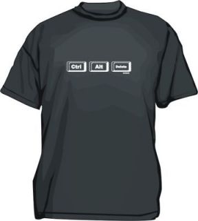 CTRL ALT DELETE Computer Keyboard Buttons Logo Shirt