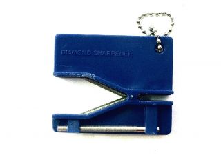 Blue Diamond Knife/Scissor/blade/metal Sharpener Medium Fine Grit Easy