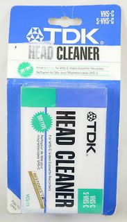 TDK Head Cleaner VHS C S VHS C Dry Type