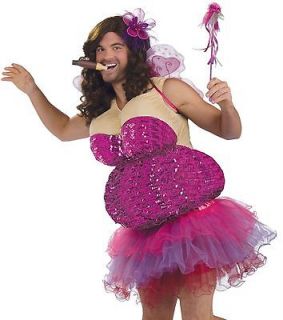 Adult Mens Funny Fat Fairy Ballerina Halloween Costume