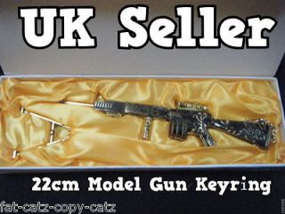 GOLD COLT M16A3 LMG SNIPER RIFLE MACHINE GUN MODEL SILENCER 22cm