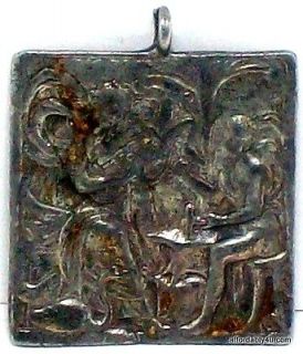 Signed Alva Museum Replica Religious Roman Grecian Biblical Silver