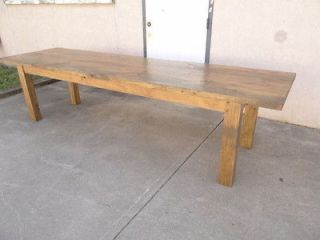 country primitive rustic 10ft farm dining conference table B