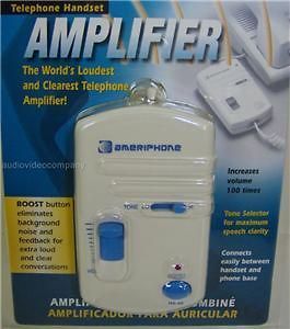 Deluxe Telephone Handset Amplifier for Hearing Impaired