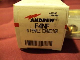 Andrew Connector F4NF  N  FEMALE, FOR 1/2 SUPERFLEX