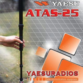 YAESU ATAS 25 Portable Field HF VHF UHF Antenna Portable Field