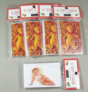 Anne Geddes Gingerbread & Angel Baby Mini Christmas Gift Cards Lot of