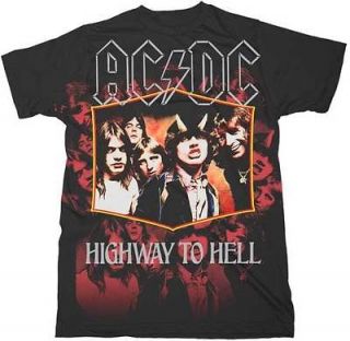 Highway to Hell Music Tee Brian Johnson, Angus Young, Bon Scott