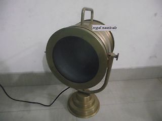 ANTIQUE TABLE SEARCHLIGHT SIGNAL LAMP WITH LAMP BASE AND WIRING KIT
