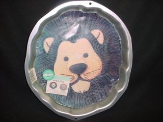Wilton BIG LION cake pan King Cat ZOO JUNGLE ANIMAL mold 1994 tin