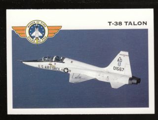 NORTHROP AIR FORCE T 38 TALON JET Wings Of Fire CARD