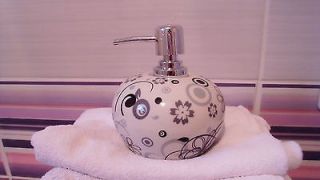 Liquid Soap Dispenser Round Ceramic