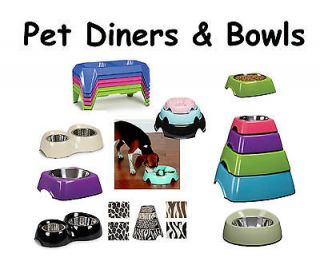 MELAMINE DOG DINERS   Dog Dishes & Dog Feeders   HOTT Colors & High