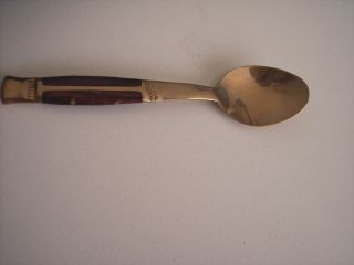 Asian Bronze Spoon Teak Handle Made inThailand IOP