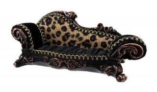 Leopard Print Retro Settee Sofa Ring Holder Jewelry Display