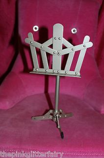 American Girl 18 DOLL SIZE silver music lesson stand DEFECT