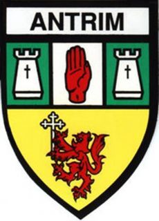 Irish County Antrim Sticker Car Decal Crest Logo Northern Ireland