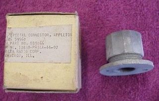 TWO VINTAGE APPLETON CONNECTOR RADIO POWER CABLES WW2