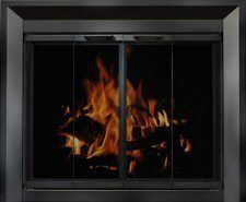 Masonry Fireplace Doors  Mitered Frame   BiFold