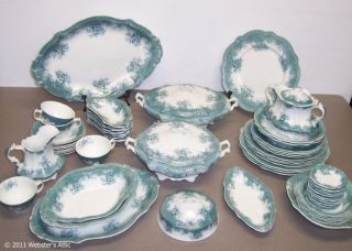 Antique 64 Piece Grindley Argos China Service for 4 ~ 1897