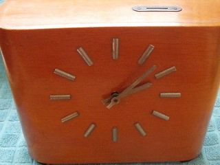 1930 Antique rare wood Dutch Holland insurance clock (6156)