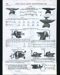 1925 AD Anvil American Trenton Horse Shoe Clip Hoen Blacksmith Diamond