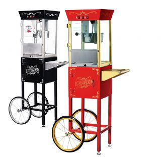GNP Antique Style Popcorn Popper 8oz Machine w/Cart 8 Ounce Choose Red