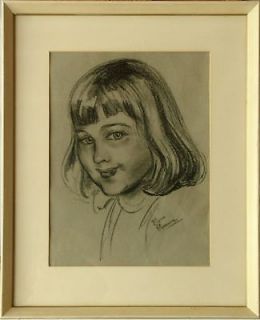 charcoal portrait in Art from Dealers & Resellers