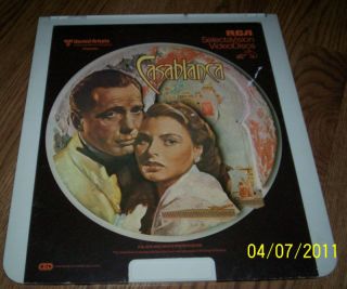 Casablanca SelectaVision VideoDiscs (1) 1981