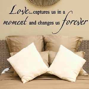 Love Changes Forever Wall Sayings Vinyl Lettering Quote